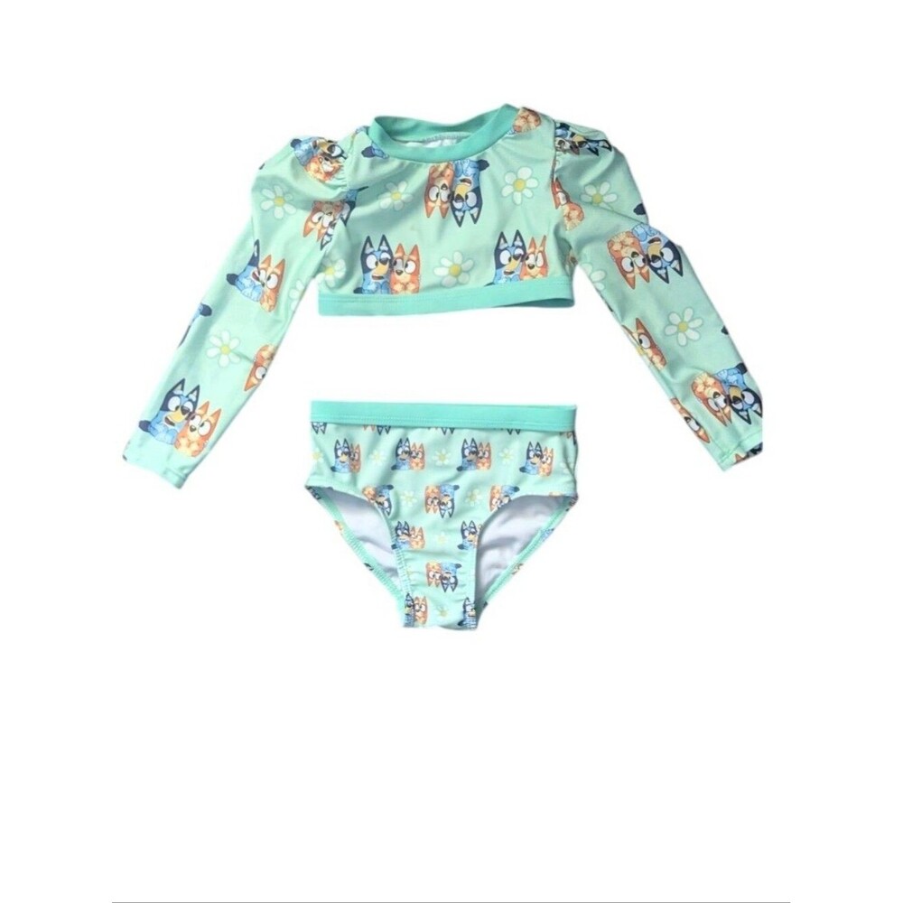 Bluey Two Piece Toddler Swim Suit Size 2T